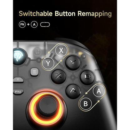 Wireless Bluetooth Pro Controller – Easysmx D05 for PC, Steam, Switch & Android | Charging Dock, Hall Sensor, RGB Lighting Game Console Accessories Gaming Accessory Mobile Gaming Gear anti Stick Drift Controller Smartphone Budget Controller