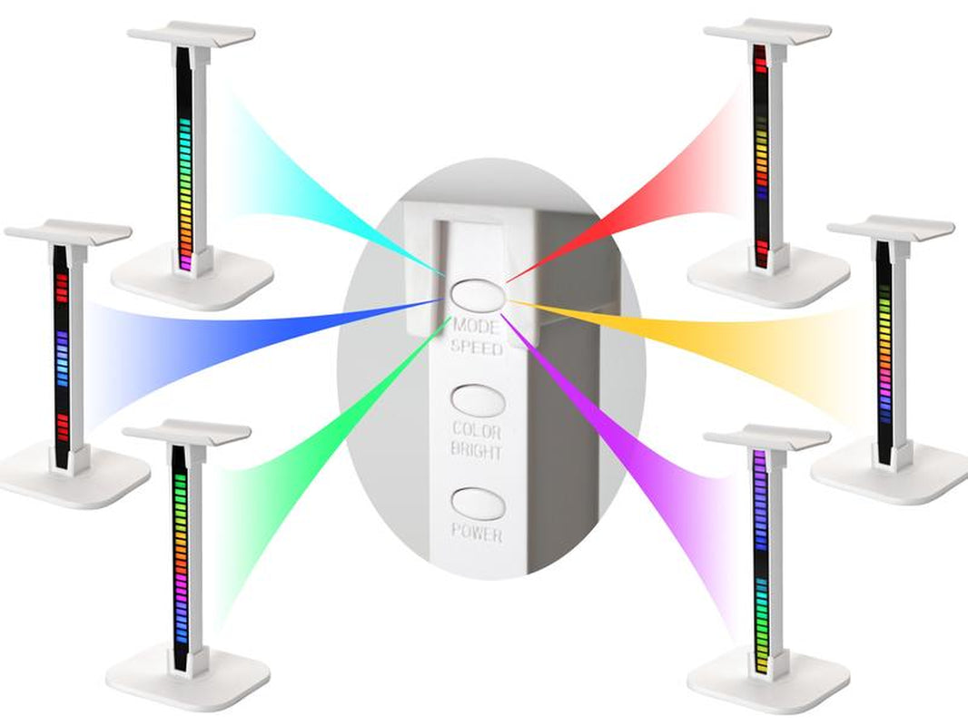 Headphone Stand, Headset Holder, Suitable for Over-Ear Headphones, Gaming Accessories, Tabletop Setup. (White) Aluminum Alloy