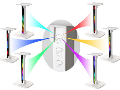 Headphone Stand, Headset Holder, Suitable for Over-Ear Headphones, Gaming Accessories, Tabletop Setup. (White) Aluminum Alloy