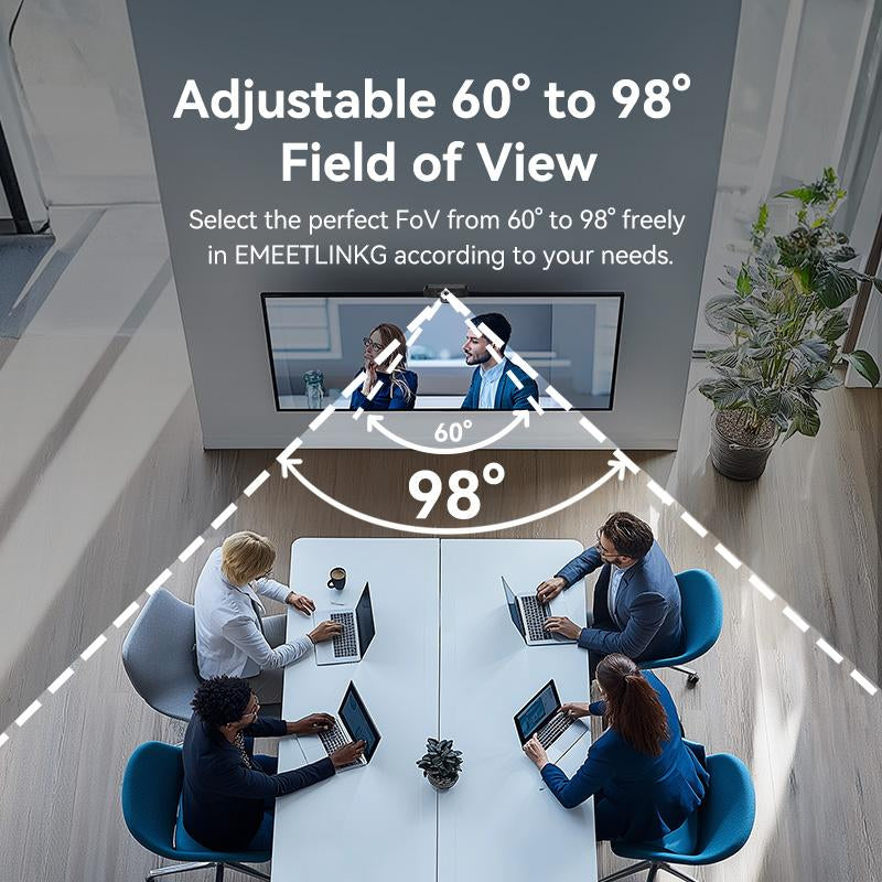 EMEET 4K Webcam with 4 Mics & 2 Speakers, C980 Pro Webcam, Gaming for Switch 2 Camera, Fixed Focus, Adjustable 60°-98° Angle, Magnetic Privacy Cover, Stable Visuals, Cameras for Gaming, Streaming, Fathersdaygift, Dealsforyoudays