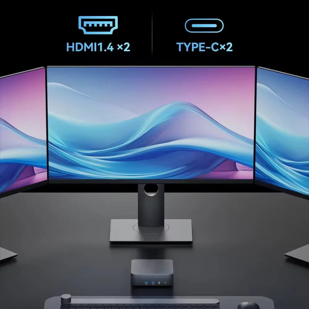 2025 Mini PC Core I9 8950HK N5095A Windows 11 Pro Desktop Pc Gaming Computer 16GB DDR4 1TB SSD Wifi6 BT5.2 4K Portable Pc