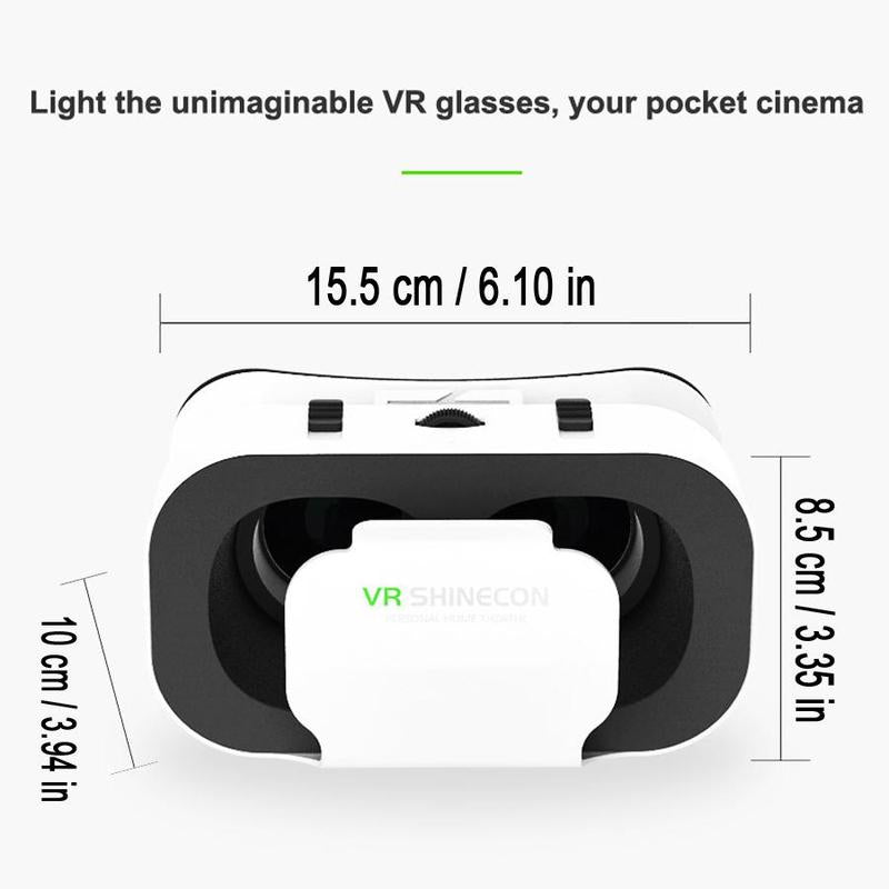 3D VR Headset Glasses Goggles, Virtual Reality Viar Goggles Headset Device, 3D VR Glasses Headset for 4.7-6.0 Inch Android & Ios Smart Phones