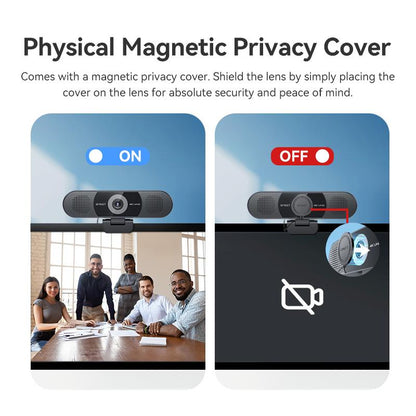 EMEET 4K Webcam with 4 Mics & 2 Speakers, C980 Pro Webcam, Gaming for Switch 2 Camera, Fixed Focus, Adjustable 60°-98° Angle, Magnetic Privacy Cover, Stable Visuals, Cameras for Gaming, Streaming, Fathersdaygift, Dealsforyoudays