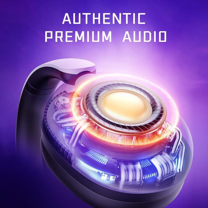 Picun UG-10A Wireless Gaming Headset - 7.1 Surround Sound, -56Db Noise Cancelling, 100H Battery Life, 40Mm Drivers, Quad-Mode Connectivity (2.4G/Bluetooth/Wired), RGB Lighting, HD Mic for PC/PS4/PS5