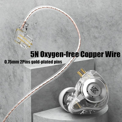 KZ EDX Pro In-Ear Monitor Earphone, Dual DD Hifi Stereo Sound Wired Earbuds, High Quality Headphones, Noise Cancelling Headphones for Sports Gaming