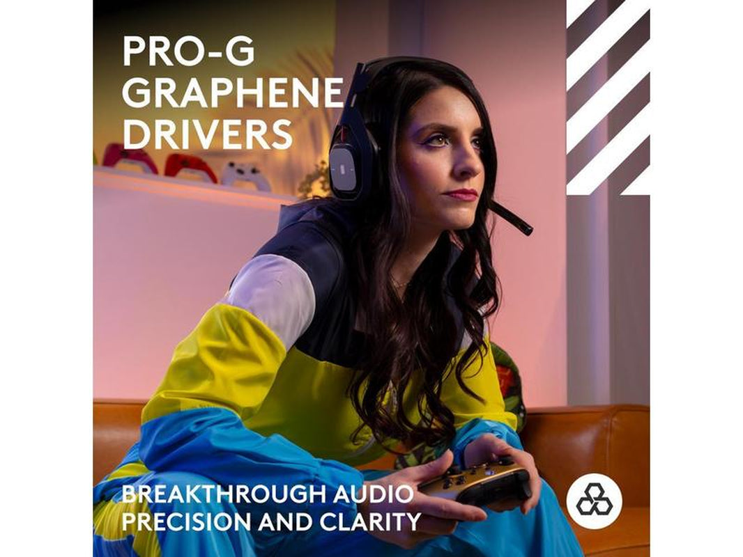 Logitech A50 Circumaural Wireless Gaming Headset W/ Mic