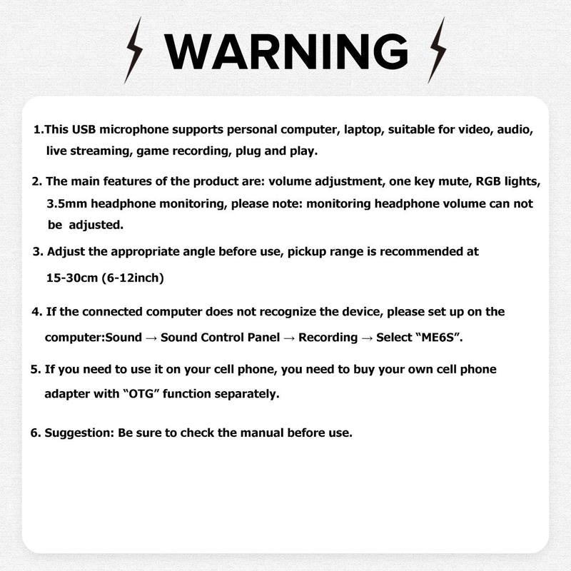 USB Microphone, USB Gaming Microphone with Anti-Vibration Shock Mount, Multipurpose Microphones with RGB Light & Pop Filter, Plug & Play Noise Cancellation Condenser Mic with Monitoring & Mute & Touch Control for Streaming & Podcasting