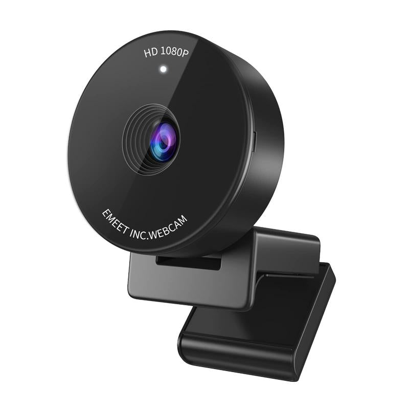 4K&1080P Webcam - USB Webcam with Microphone & Electronic Privacy Mode, Noise-Canceling Mic, Auto Light Correction, EMEET C950 Ultra Compact FHD Web Cam W/ 70°View for Meeting/Online Classes/Zoom/Youtube, Fathersdaygift, Mini Camera, Home Office