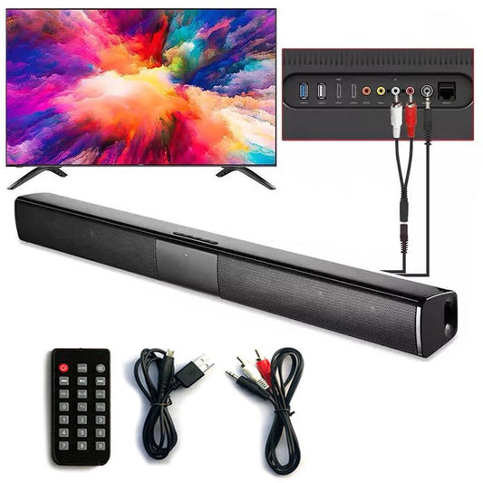Sound Bar Surround Sound System TV Sound Bar Speakers with Bluetooth/Optical/Aux Connection for Pc/Gaming/Projectors